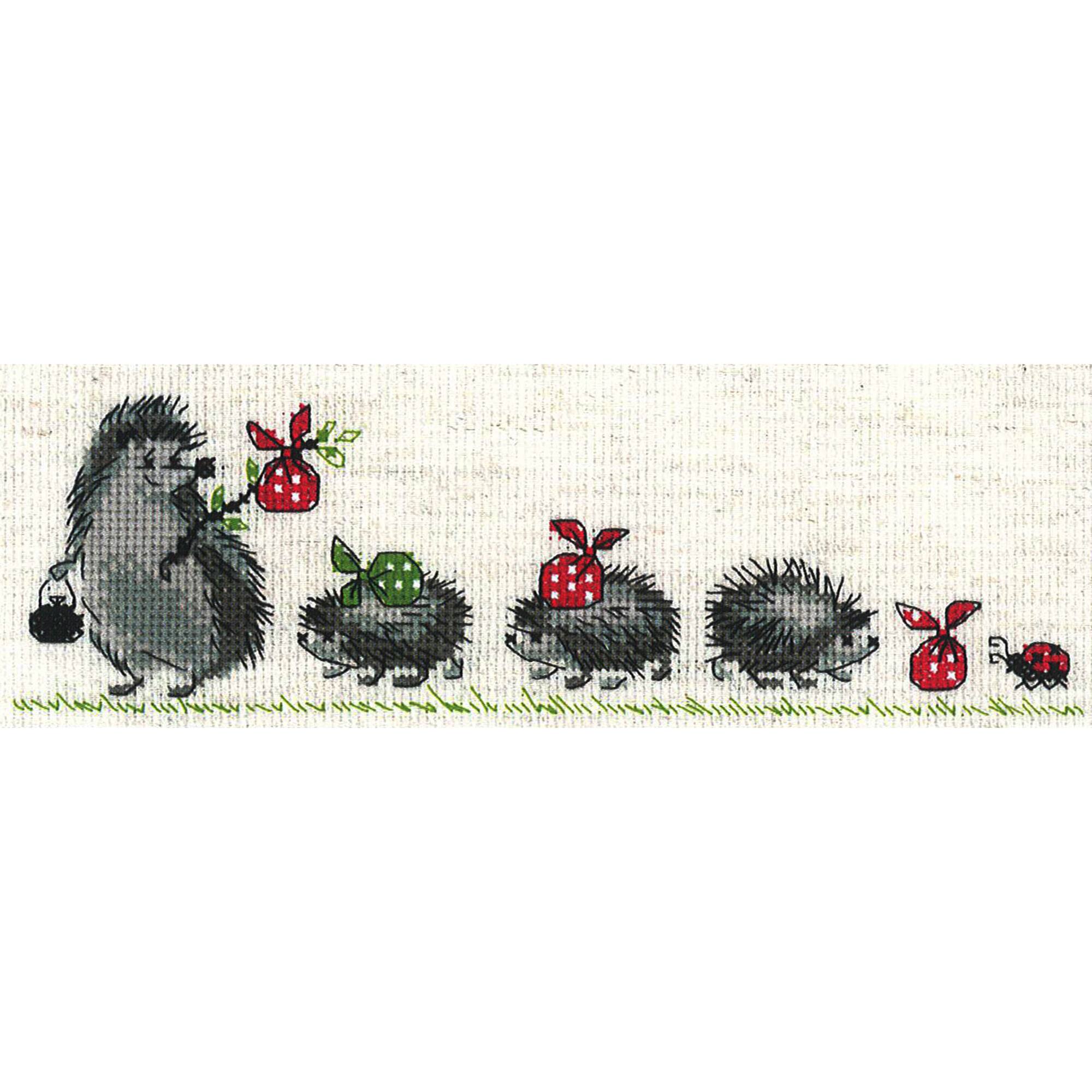 RIOLIS Hedgehogs Cross Stitch Kit